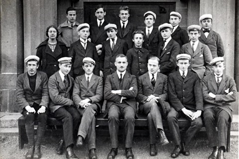 Primaner Gymnasium Oberursel 1920-21 mit Dr. Israel